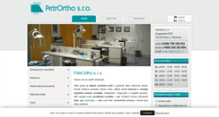 Desktop Screenshot of petrortho.cz