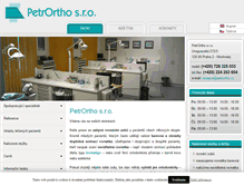 Tablet Screenshot of petrortho.cz